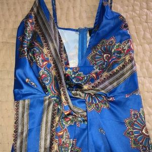 Silk tie dress